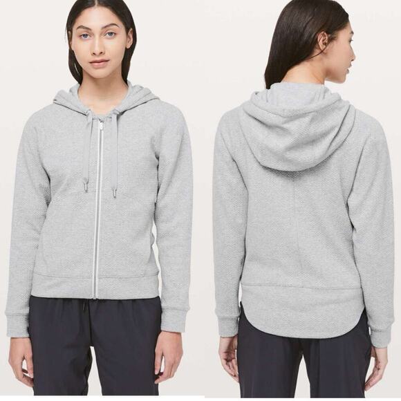 Lululemon Athletica Grey Catch a Moment Full Zip Hoodie - 2/4 XS/S - Picture 1 of 9